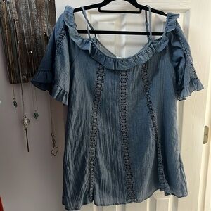 Cute Medium blue dress - blu pepper